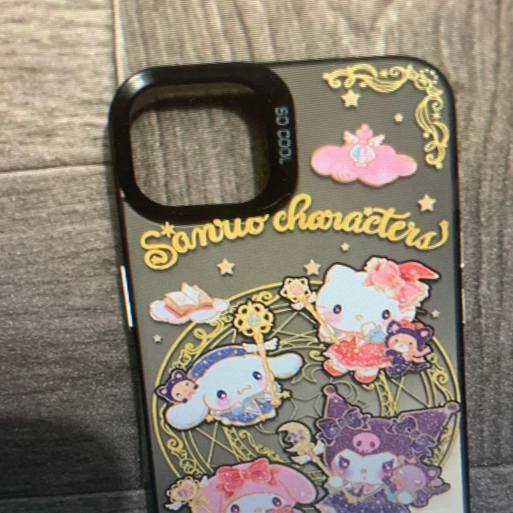 Casetify Sanrio Characters Phone Case - Black and Gold